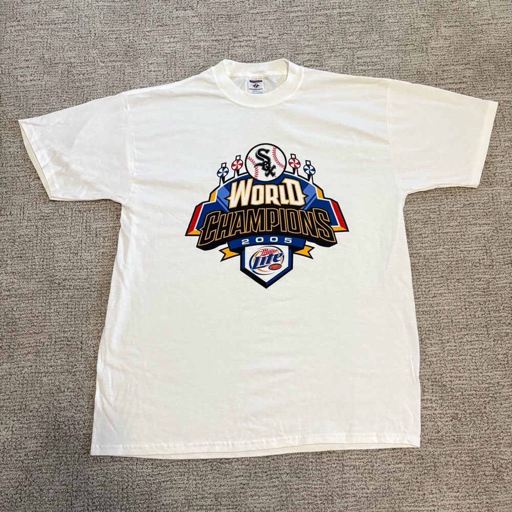 Vintage 2005 Chicago White Sox World Series Champions T-Shirt RARE SIZE XL✅